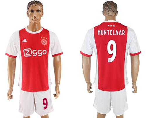 Ajax #9 Huntelaar Home Soccer Club Jersey